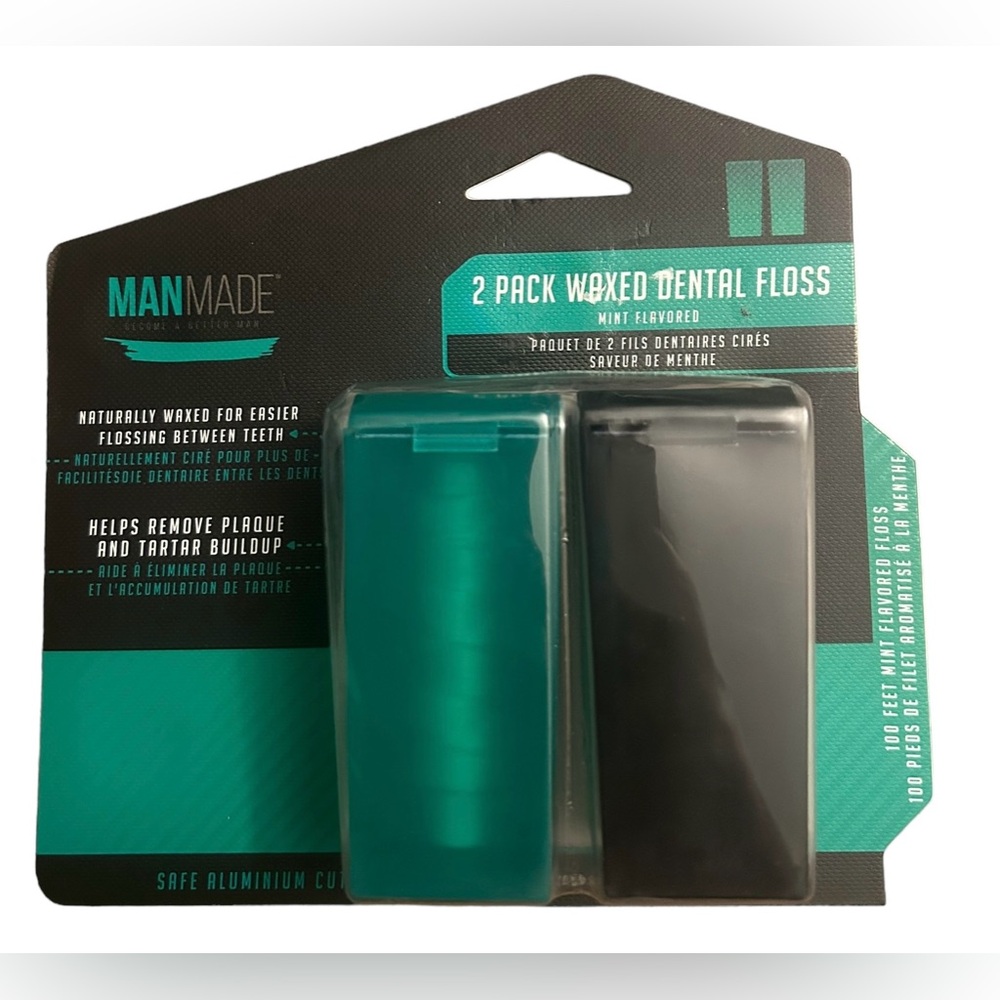 001 ACCSSRS: ManMade 2 pack waxed dental floss